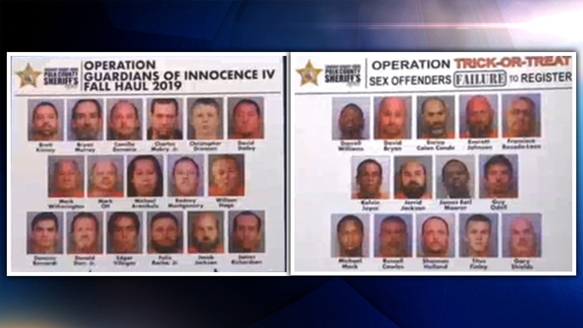 Policía 17 arrestos por pornografía infantil en Polk Telemundo