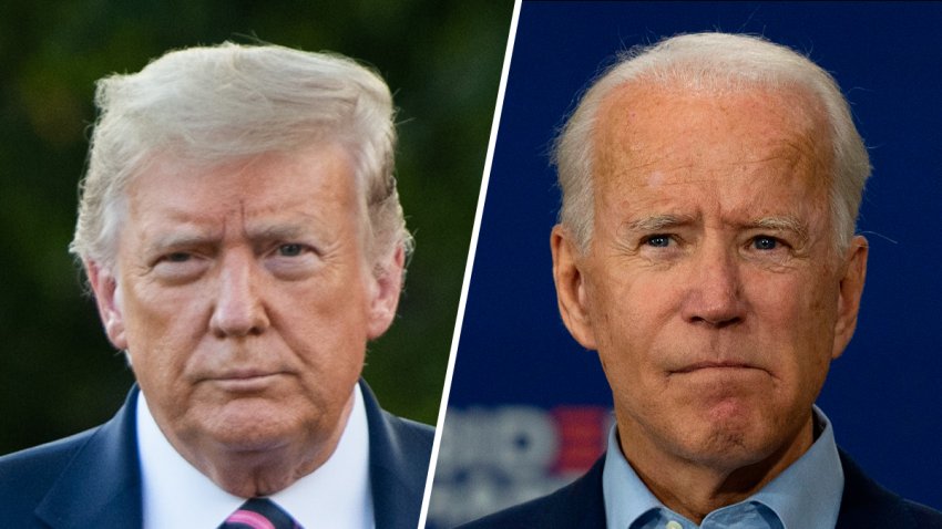 President Donald Trump (left) and Democratic Presidential Candidate Joe Biden (right).