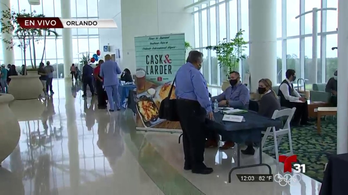 Llevan a cabo feria de empleo en el Aeropuerto Internacional de Orlando Llevan a cabo feria de empleo en el Aeropuerto Internacional de Orlando