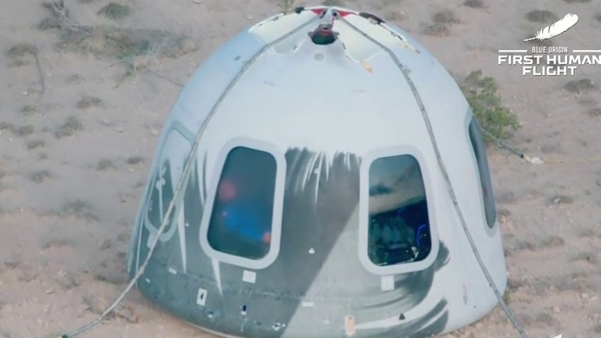 Bezos en el espacio: mira cómo fue el primer vuelo del Blue Origin