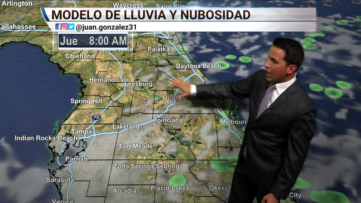 El pronóstico del tiempo para Florida Central Telemundo Orlando (31)