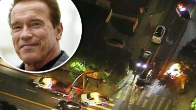 Accidente de Schwarzenegger: así quedaron los autos tras choque que dejó mujer herida