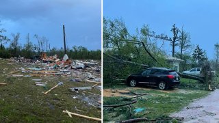 Reportan dos muertos y dos heridos tras el impacto de un posible tornado al norte de Florida