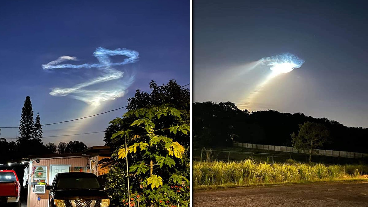 Lanzamiento de SpaceX deja especular estela de luz en el cielo de