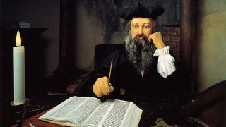 Nostradamus, según la visión de un artista.