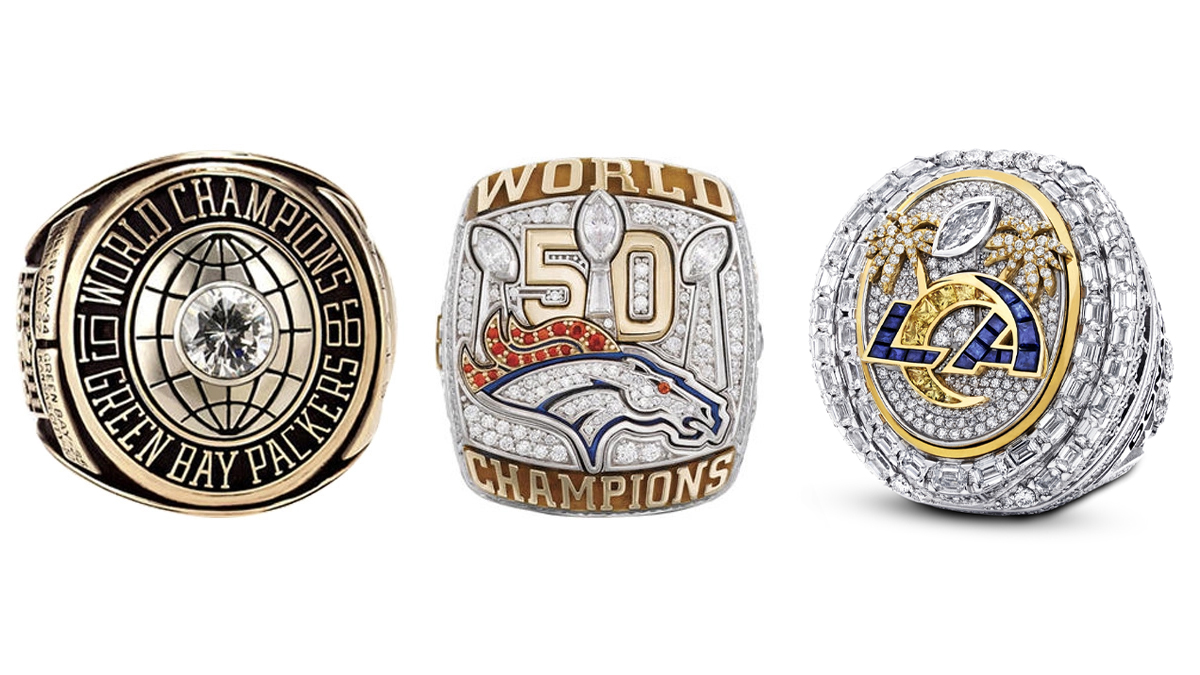 Todos los anillos de los campeones del Super Bowl
