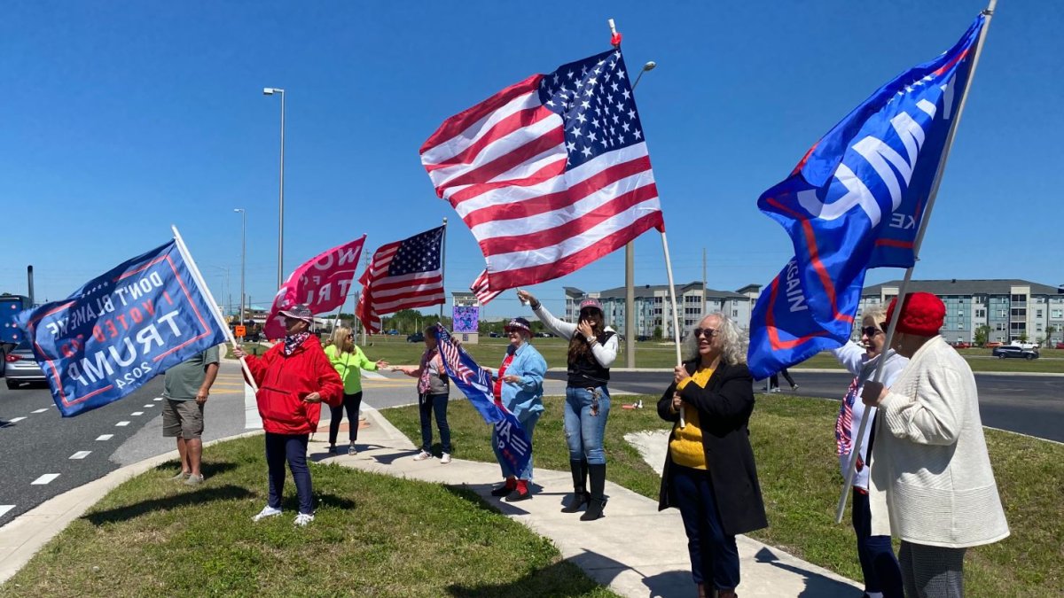 Trump supporters demonstrate in Kissimmee at ex-president's request