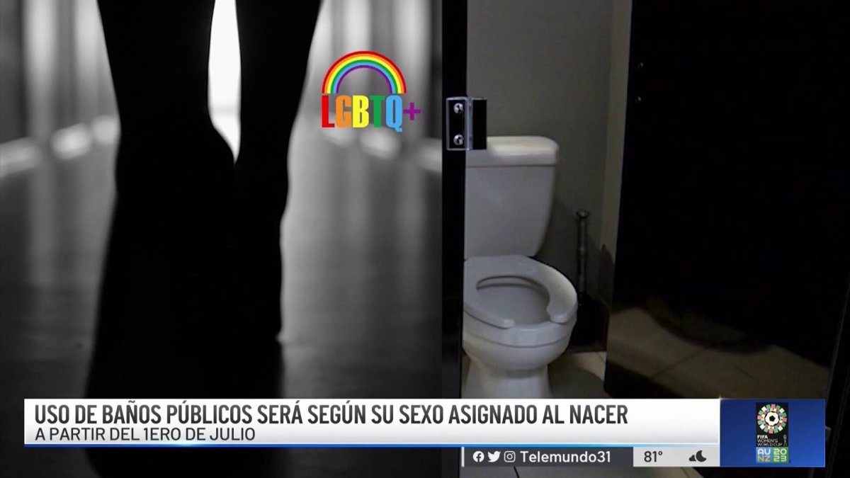 Uso de algunos baños públicos será según sexo asignado al nacer