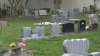 Investigan robo de lápida y vandalismo en cementerio de Apopka