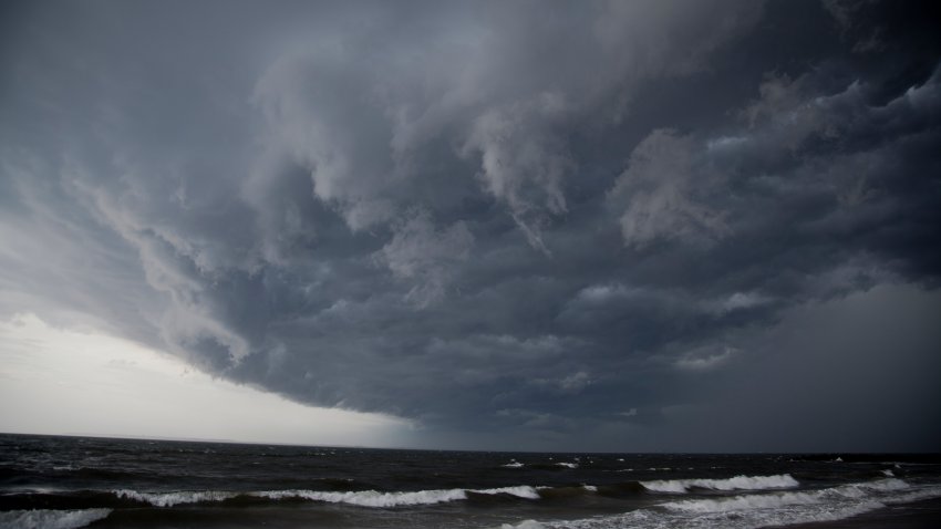 Brighton beach coming hurricane.