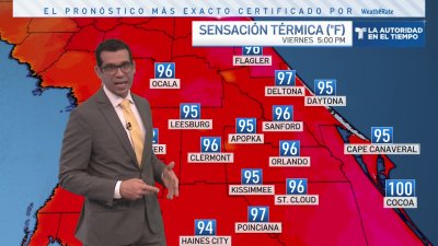 Mitad de semana con riesgo de calor en el centro de la Florida