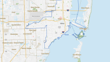 Miami city limits according to the U.S. Census Bureau.