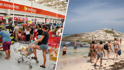 Encerrados en los hoteles: turistas se resguardan en Cancún ante llegada de Beryl