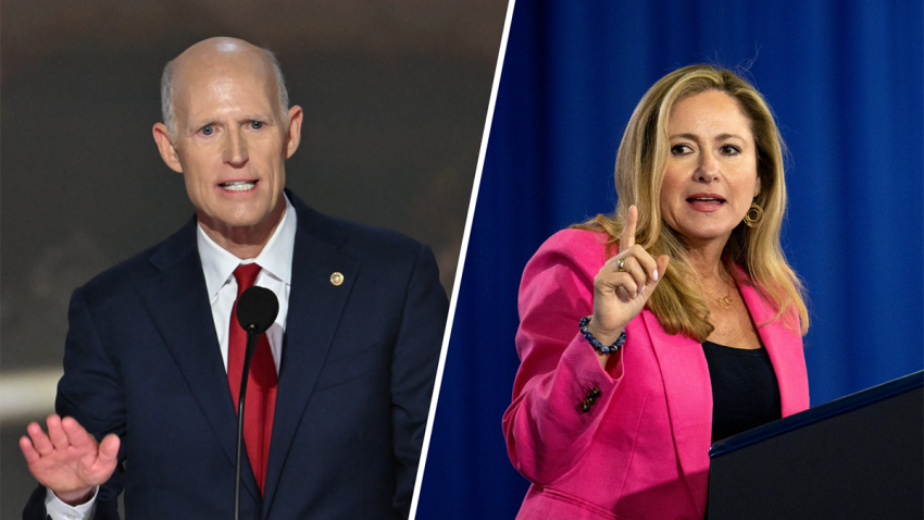 Rick Scott and Debbie Mucarsel-Powell