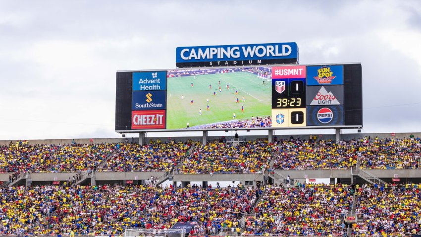 ORLANDO, FLORIDA – JUNE 12: Fans in the stands at Camping World Stadium on June 12, 2024 in Orlando, Florida. (Photo by Mark Thorstenson/ISI Photos/USSF/Getty Images for USSF)