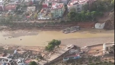 Imágenes aéreas de las inundaciones en la provincia de Valencia, España