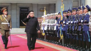 Kim Jong Un, durante un reciente acto en Pyongyang, la capital de Corea del Norte.