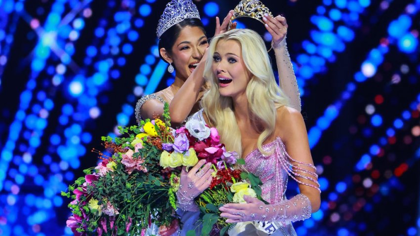 MEXICO CITY, MEXICO – NOVEMBER 16: Miss Denmark, Victoria Kjær Theilvig, is crowned as Miss Universe 2024 in The 73rd Miss Universe Competition – show at Arena Ciudad de Mexico on November 16, 2024 in Mexico City, Mexico. (Photo by Hector Vivas/Getty Images)