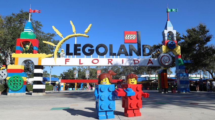 Entrance to Legoland Florida Resort, on Wednesday, Jan. 11, 2023. (Ricardo Ramirez Buxeda/Orlando Sentinel/Tribune News Service via Getty Images)