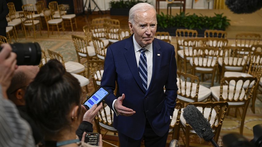 WASHINGTON DC, UNITED STATES – JANUARY 5: United States President Joe Biden speaks to members of the media after signing the Social Security Fairness Act at the White House in Washington DC, United States on January 5, 2025. (Photo by Celal Gunes/Anadolu via Getty Images)