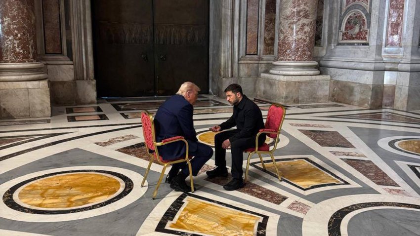 Trump y Zelenski se reúnen en Roma antes del funeral del papa Francisco