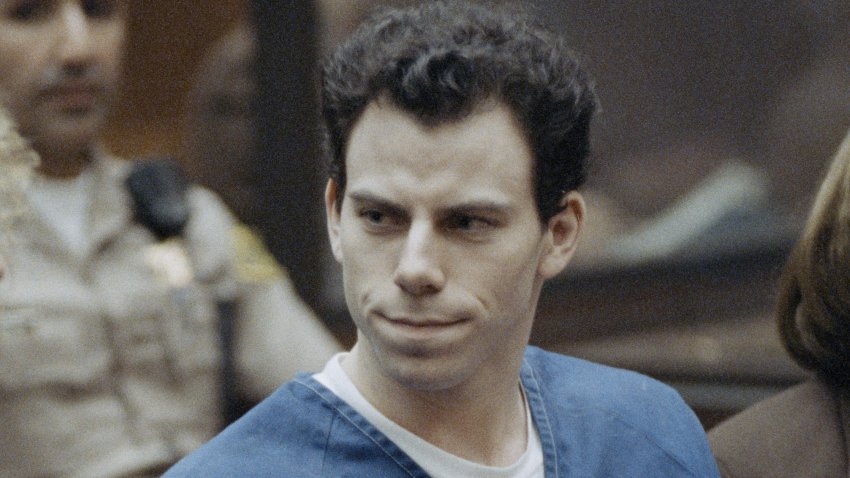 Erik Menendez is pictured in court in Los Angeles on March 9, 1994.