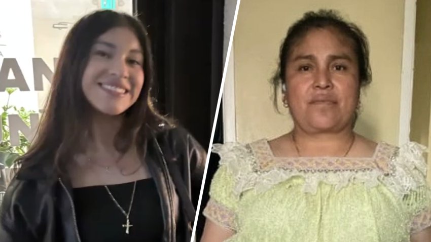 Undated images of Nory Santoy Ramos and her mother, both of whom were deported to Guatemala on July 4, 2025.