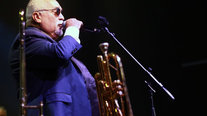 SAN JUAN, PUERTO RICO – AUGUST 09: Willie Colón performs live during his Idilio Sinfónico concert with Orquesta Filarmonica de Puerto Rico at Coca-Cola Music Hall on August 9, 2025 in San Juan, Puerto Rico. (Photo by Gladys Vega/Getty Images)